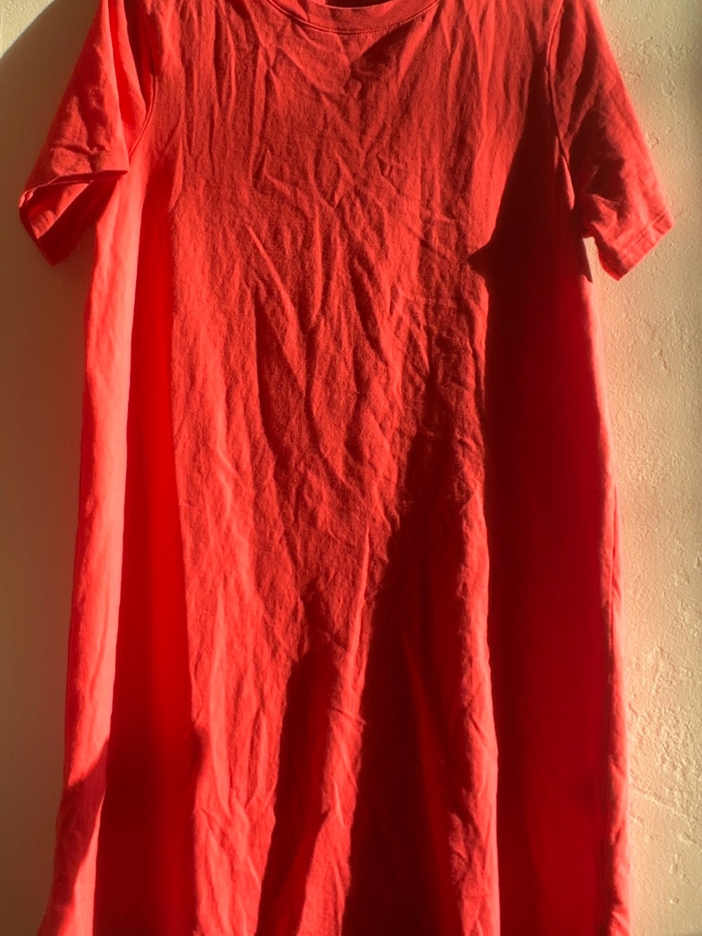 Old Navy Red Short Sleeve Tee Dress